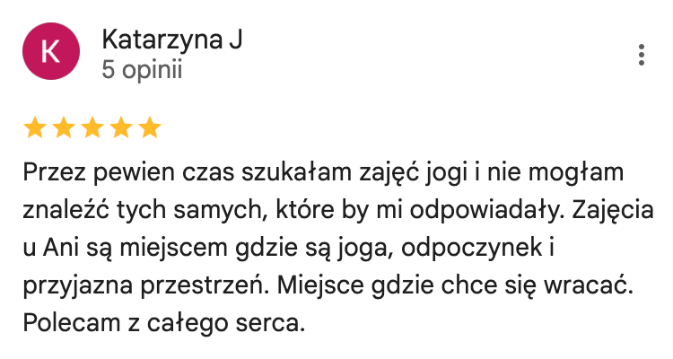 Opinia uczestniczki warsztatów — 1