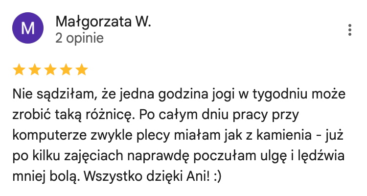 Opinia uczestniczki warsztatów — 3