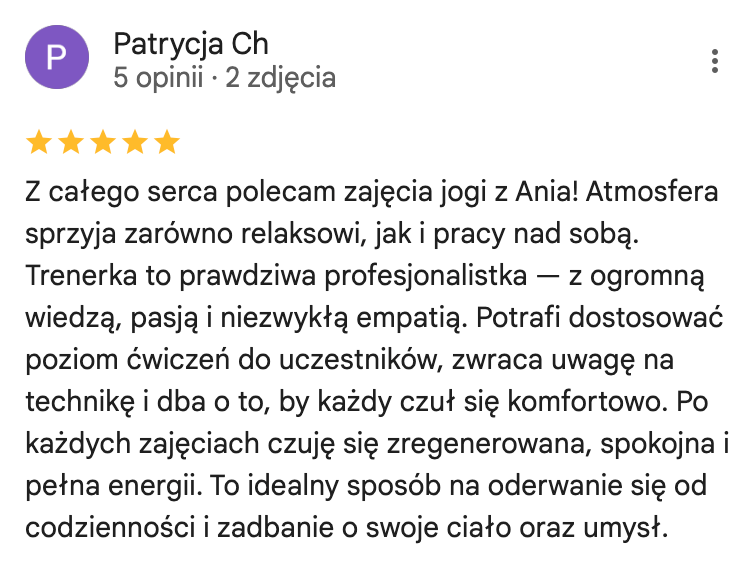 Opinia uczestniczki warsztatów — 5