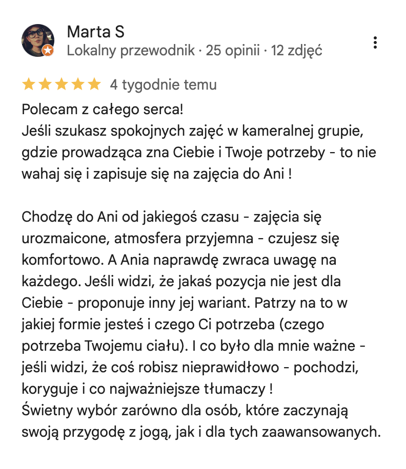 Opinia uczestniczki warsztatów — 7