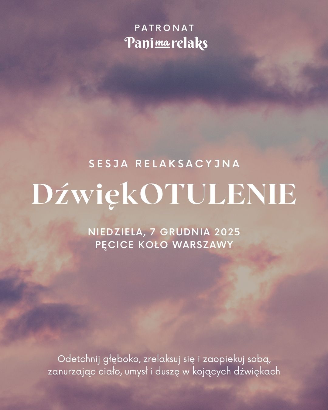 Plakat sesji DźwiękOTULENIE, 7 grudnia 2025